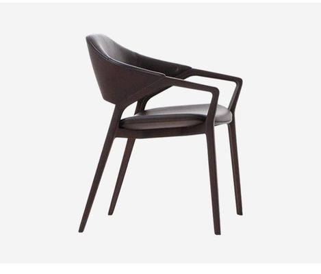Nordic Design Modern Solid Wood Leather Dining Room Restaurant Chair in White/Black/Red Wine/Red for Sturdy Seating 2023