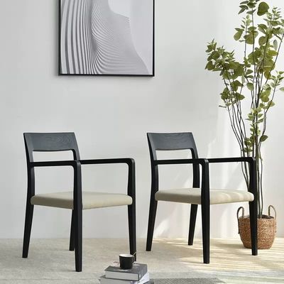 Home Furniture Italian Style Design Modern Solid Wood Fabric Upholstery Dining Room Restaurant Chair for Kitchen 2023