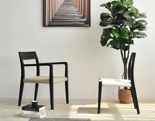 Home Furniture Italian Style Design Modern Solid Wood Fabric Upholstery Dining Room Restaurant Chair for Kitchen 2023