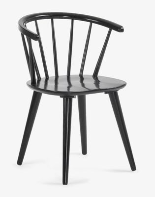 Modern Wooden Solid Wood Dining Windsor Chair W35*D37*H77CM for Dinning Space Optimization