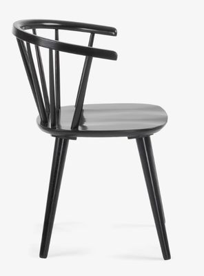 Modern Wooden Solid Wood Dining Windsor Chair W35*D37*H77CM for Dinning Space Optimization