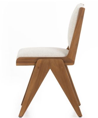 Modern Fabric Wood Upholstered Solid Wood Dining Chair For Restaurant Hotel General Home Furniture
