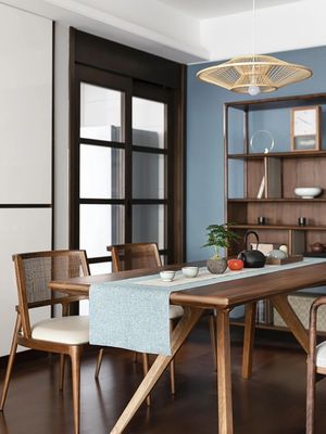 Ashwood Frame Nordic Design Modern Solid Wood PU Leather Rattan Dining Room Restaurant Chair 2023 for Cafes and Restaurants