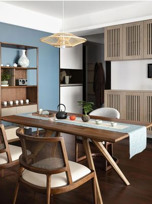 Ashwood Frame Nordic Design Modern Solid Wood PU Leather Rattan Dining Room Restaurant Chair 2023 for Cafes and Restaurants