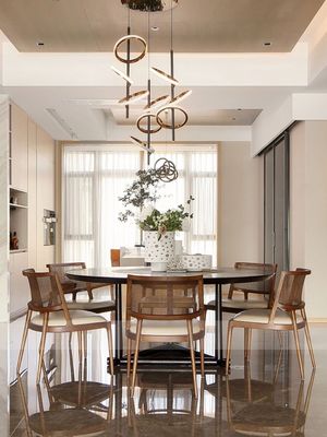 Ashwood Frame Nordic Design Modern Solid Wood PU Leather Rattan Dining Room Restaurant Chair 2023 for Cafes and Restaurants