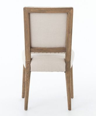 Restaurant Hotel Solid Wood Dining Chair with Nitrolacquer Finish and Modern Fabric Upholstery