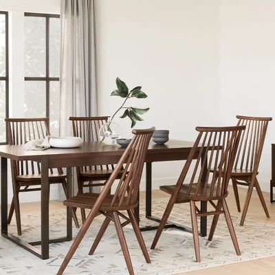 Dining Room Furniture Wooden Solid Wood Dining Windsor Chair W54.6*D50*H96.5CM and Elegant Design