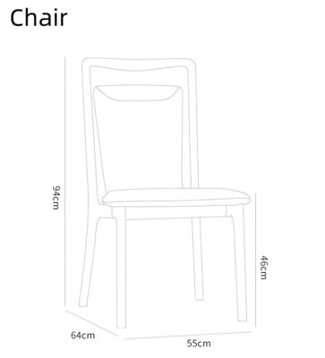 Home Furniture Modern Nordic Style Restaurant Dining Room Wood Dining Chairs with Nitrolacquer Finish