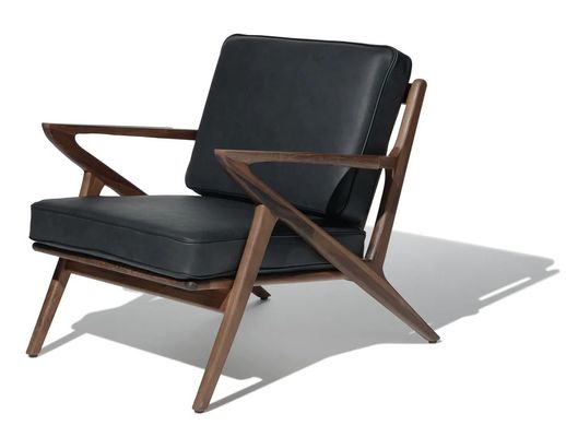 Living Room Chair Modern Fabric Wooden Sofa Chair Leisure Lounge Solid Wood Chair W59*D59*H57CM