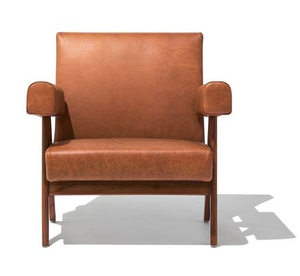 Leisure Lounge Solid Wood Sofa Chair with Customize PU Leather and Ash Wood Frame