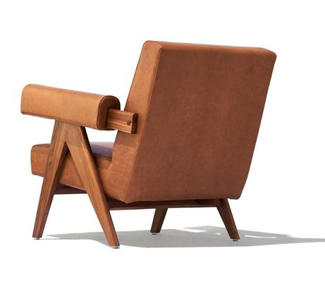 Leisure Lounge Solid Wood Sofa Chair with Customize PU Leather and Ash Wood Frame