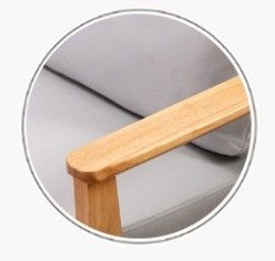 Sturdy Living Room Furniture Sofa Set with Modern Wooden Leathaire in Grey/White/Blue/Brown and Sturdy Design