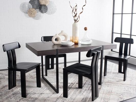 Solid Wood Dining Chair Vintage High Back Furniture for Modern Home Collection