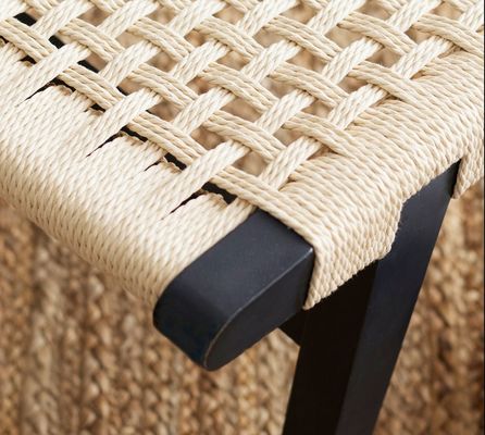 Modern Wood Woven Cord Solid Wood Living Room Chair Leisure Chair For Sophistication In Nordic Design