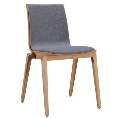 High Back Modern Comfortable Fabric Velvet Nordic Dining Chairs for Wooden Restaurant Hotel Cafe Furniture Chair