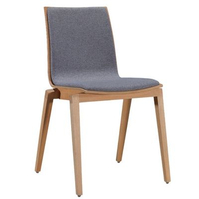 High Back Modern Comfortable Fabric Velvet Nordic Dining Chairs for Wooden Restaurant Hotel Cafe Furniture Chair