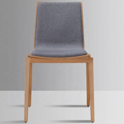 High Back Modern Comfortable Fabric Velvet Nordic Dining Chairs for Wooden Restaurant Hotel Cafe Furniture Chair
