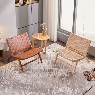 Solid Wood Woven Cord Single Sofa Chair Blend of Style and Function for Living Room Furniture