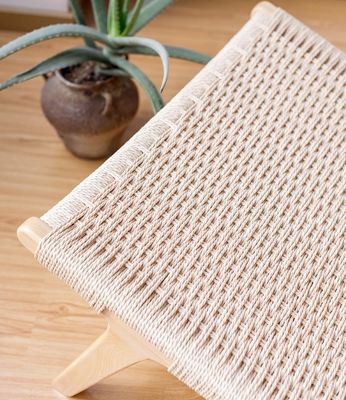 Solid Wood Woven Cord Single Sofa Chair Blend of Style and Function for Living Room Furniture