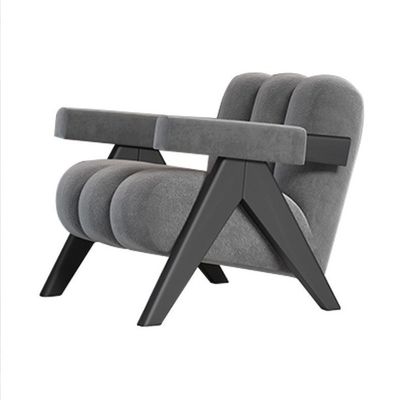 Sturdy Modern Design Wooden Fabric Living Room Upholstered Dining Chair Sofa Set Furniture