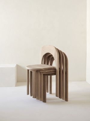 Sturdy Wooden Dining Room Restaurant Modern Design Stacked Chair