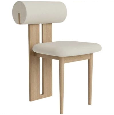Modern Living Furniture Design Fabric Dining Room Restaurant Chair with Solid Wood Style