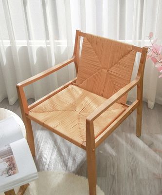 Home Furniture Oak Solid Wood Frame Nitrolacquer Finish Detachable Chair Seat Dining Chair for Modern Design Living Room