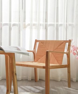 Home Furniture Oak Solid Wood Frame Nitrolacquer Finish Detachable Chair Seat Dining Chair for Modern Design Living Room