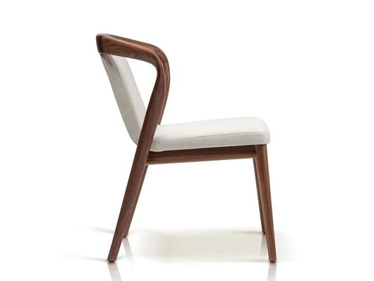 White/Brown Nordic Design Modern Sample Restaurant Chairs Solid Wood PU Leather Dining Room Chair