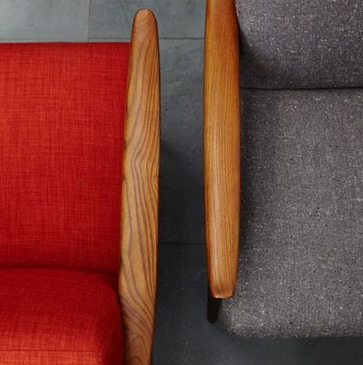 Living Room Fabric/PU Leather Leisure Chair with Modern Design Style Personalization