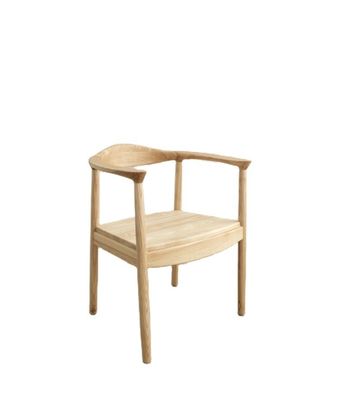 Oak Wooden Chair Living Room Furniture W55*D43*H76CM Modern Solid Wood Dining Chair
