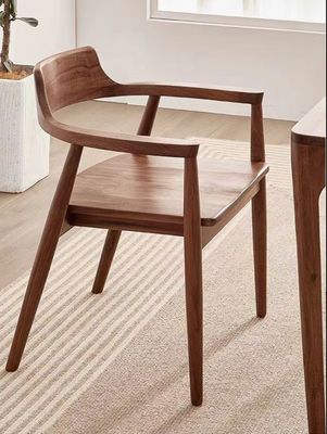 Oak Wooden Chair Living Room Furniture W55*D43*H76CM Modern Solid Wood Dining Chair