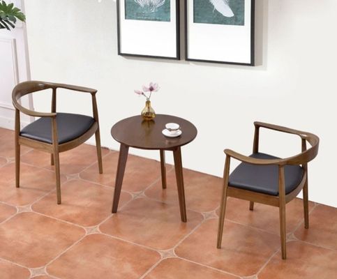 Customized Color Modern Nordic Solid Wood Dining Chair Ashwood Frame Leather Seat Wooden Chair Living Room Furniture