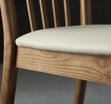 Leisure Chair Restaurant Solid Wood Dining Chair with Design and Upholstery