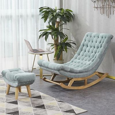 Modern Nordic Hotel Living Room Furniture Single Sofa Chair with Solid Wood Velvet/PU Leather in Popular Style