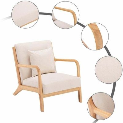 Customized Color Single Velvet/Cotton And Linen/PU Leather Furniture Living Room Chair for Modern and Stylish Interiors