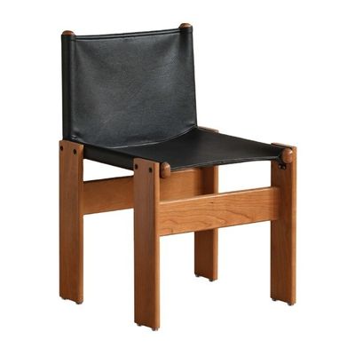 Italian Classic Luxury Modern Oil Wax Leather Wood Dining Chair for Living Room Furniture within Mail Packing N