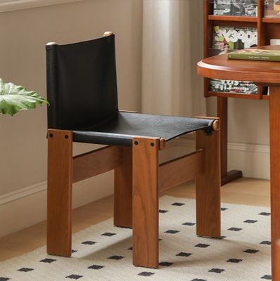 Italian Classic Luxury Modern Oil Wax Leather Wood Dining Chair for Living Room Furniture within Mail Packing N