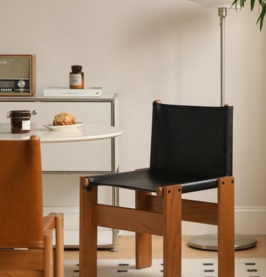 Italian Classic Luxury Modern Oil Wax Leather Wood Dining Chair for Living Room Furniture within Mail Packing N