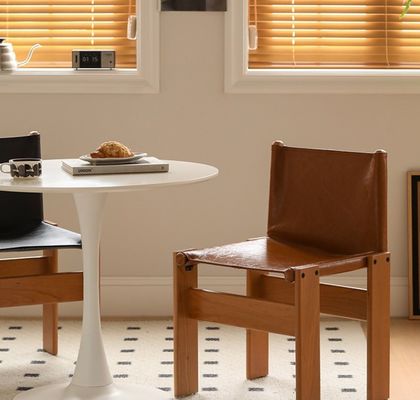 Italian Classic Luxury Modern Oil Wax Leather Wood Dining Chair for Living Room Furniture within Mail Packing N