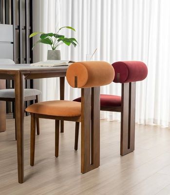 Velvet/Lamb Wool Cover Material Soft Seat Dining Room Chair for Home Furniture Living Room and Hotel Modern Sample Design