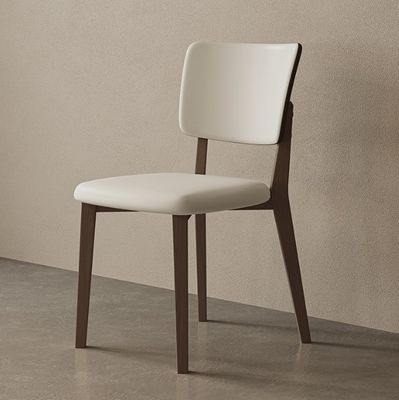 Home Furniture Classical Wooden Modern Oak Dining Chair Living Room Furniture Solid Wood PU Leather Finish Nitrolacquer