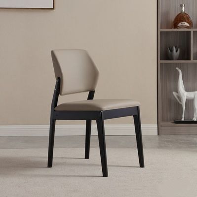 PU Leather Solid Wood Frame Nitrolacquer Finish Dinning Chair for Dinning Room Restaurant Living Room Furniture and Hotel
