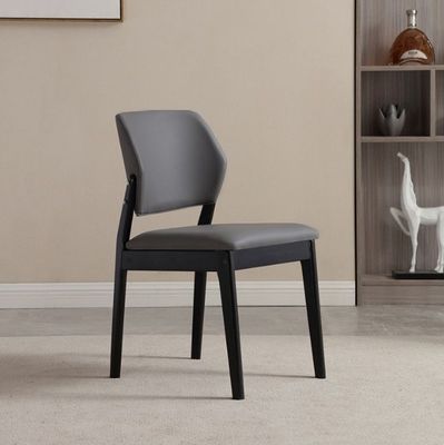 PU Leather Solid Wood Frame Nitrolacquer Finish Dinning Chair for Dinning Room Restaurant Living Room Furniture and Hotel