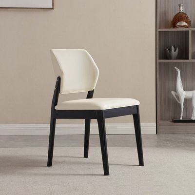 PU Leather Solid Wood Frame Nitrolacquer Finish Dinning Chair for Dinning Room Restaurant Living Room Furniture and Hotel