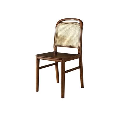 Living Room Furniture Finish Nitrolacquer Solid Wood Dining Chair for Rattan Leisure Design