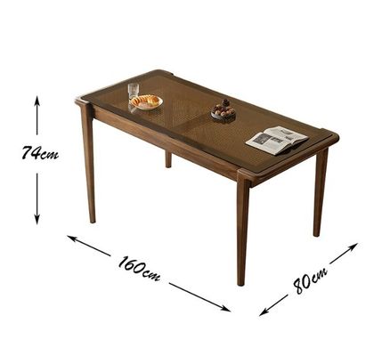 Living Room Furniture Finish Nitrolacquer Solid Wood Dining Chair for Rattan Leisure Design