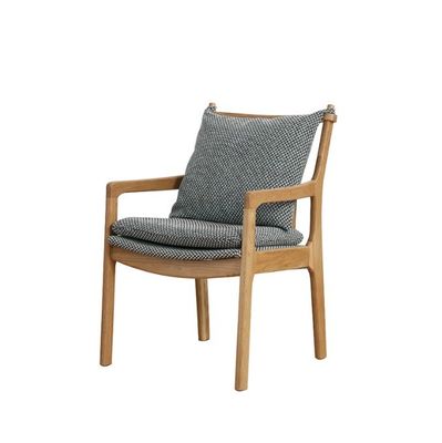 NO Folded Modern Fabric Oak Dining Chair for Dinning Room Kitchen Restaurant Living Room Furniture