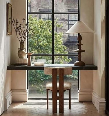 Green Velvet/Lamb Wool Material Modern Solid Wood Dining Chair for Luxury Living Room Furniture
