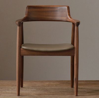 Home Furniture General Solid Wood Restaurant Dining Chairs with Luxury Modern Design and PU Leather Material